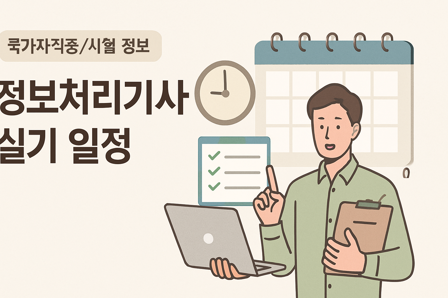 필기 합격자만 보세요 — 정보처리기사 실기, 접수 놓치면 필기 무효됩니다 (2026 일정)**