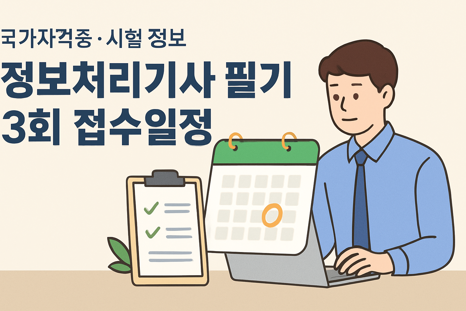 정보처리기사 필기 3회 접수일정, 큐넷 열리는 정확한 날짜와 '접수 실패' 피하는 법**