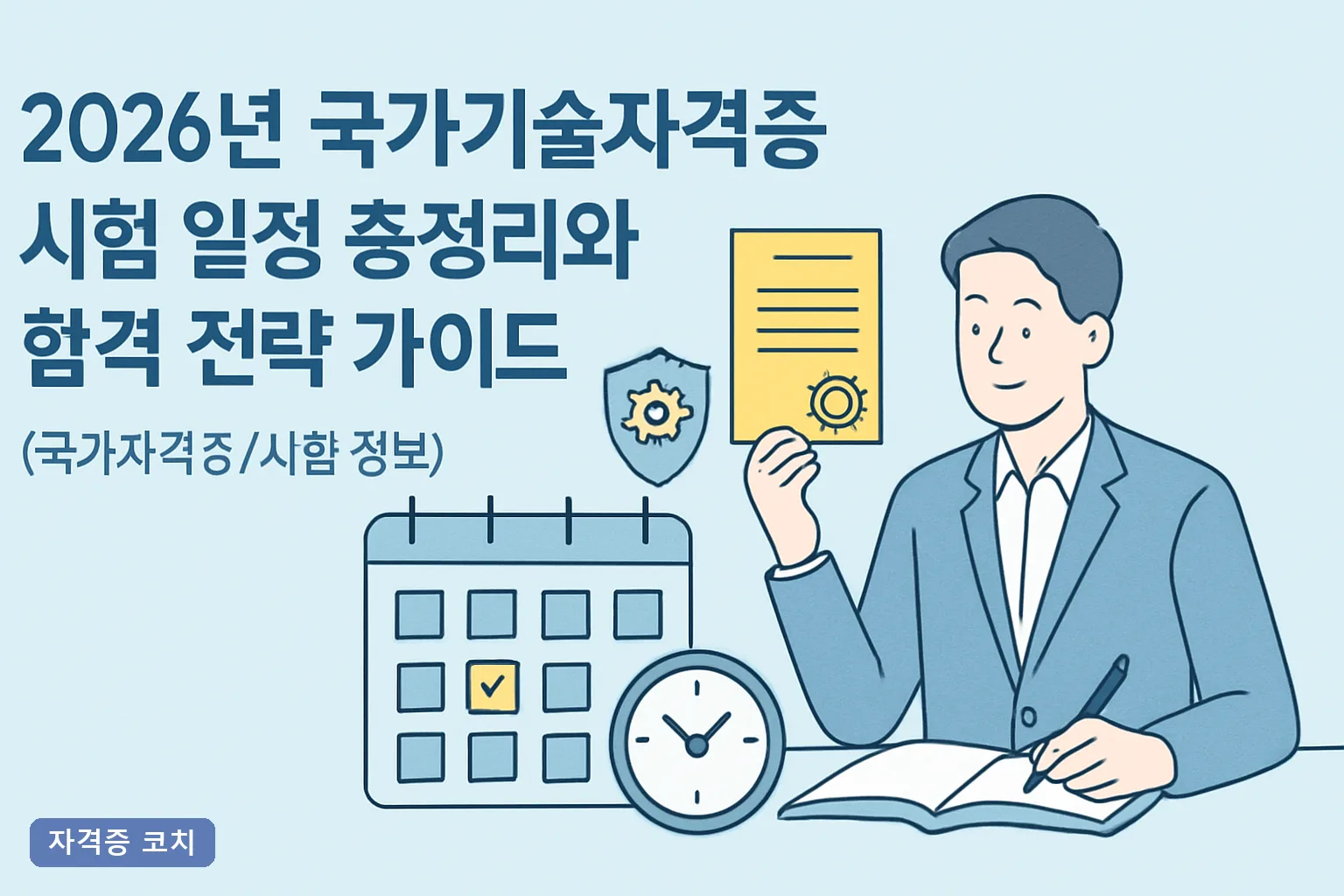2026년 국가기술자격증 시험 일정 총정리와 합격 전략 가이드｜회차별 접수일·과락 방어법