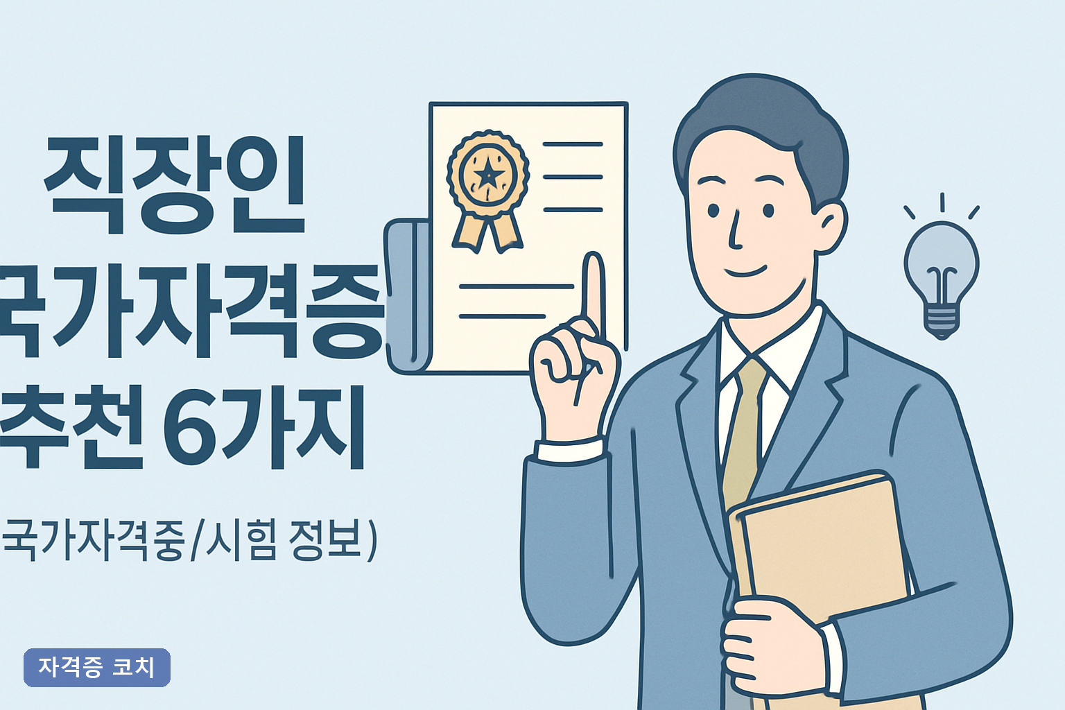 직장인 국가자격증 추천 6가지, 2026년 퇴근 후 6개월 합격 로드맵과 응시자격 총정리