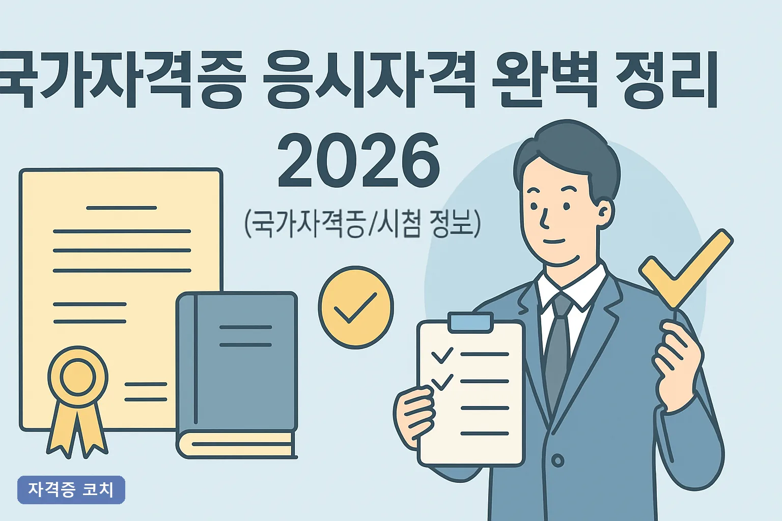 국가자격증 응시자격 완벽 정리 2026년 학력·경력 요건과 기능사부터 기술사까지 기준표