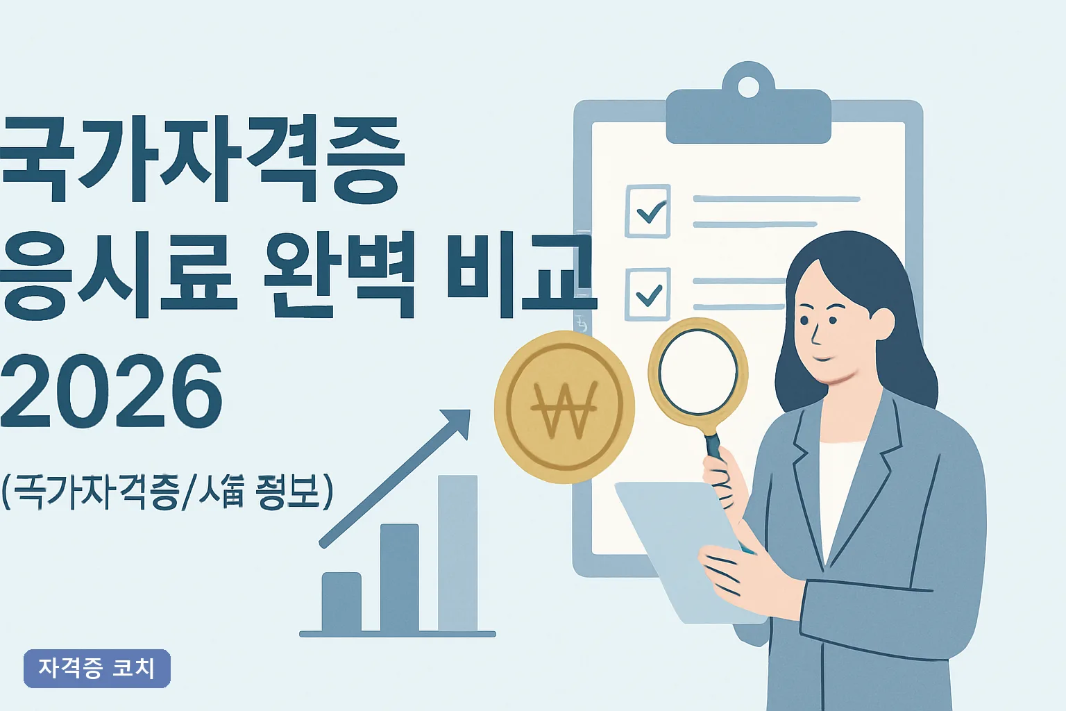국가자격증 응시료 완벽 비교 2026년 기술사 155,700원부터 기능사 31,400원까지 총정리