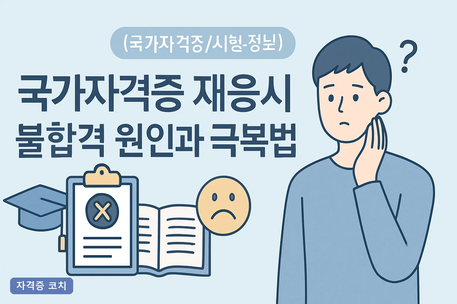 국가자격증 재응시 불합격 원인과 극복법 총정리 2026년 5가지 실패 패턴과 90일 재도전 로드맵