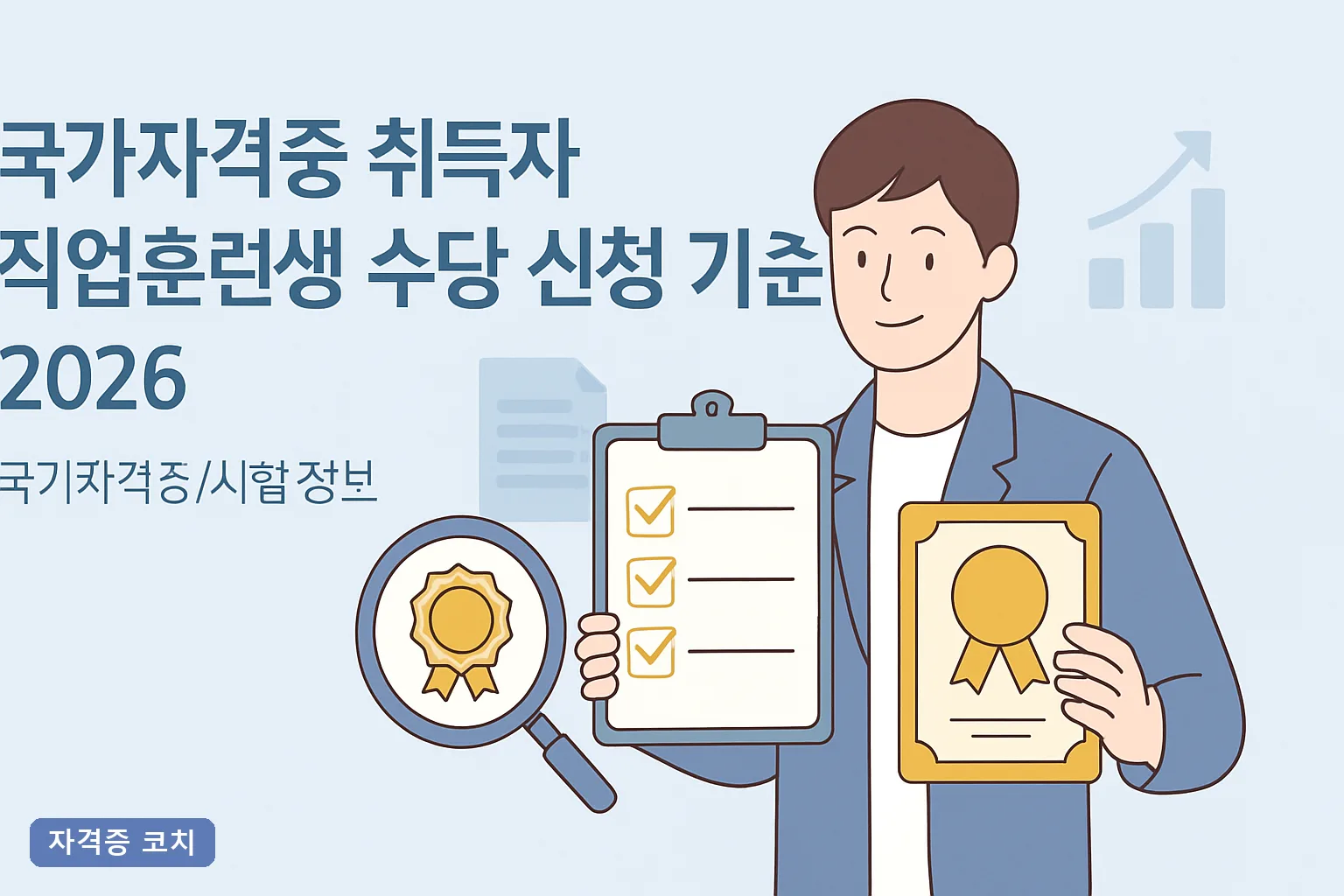 국가자격증 취득자 직업훈련생 수당 신청 기준 2026, 월 최대 31만6천원 조건과 신청 순서 총정리