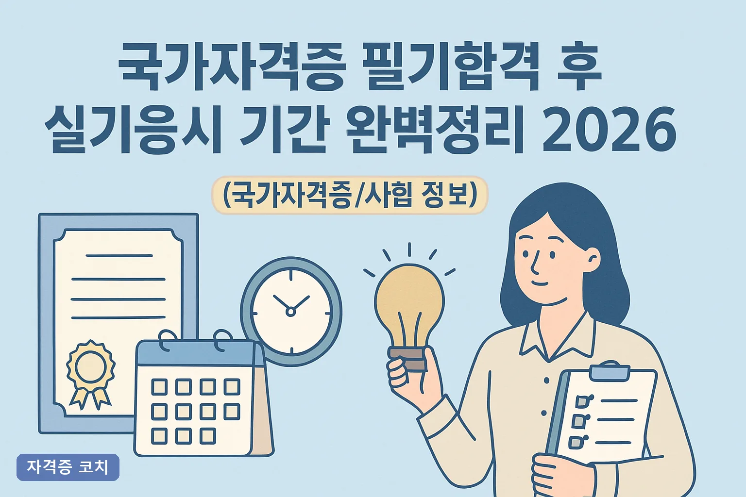 국가자격증 필기합격 후 실기응시 기간 완벽정리 2026, 2년 유효기간과 자격증별 응시 마감일 총정리