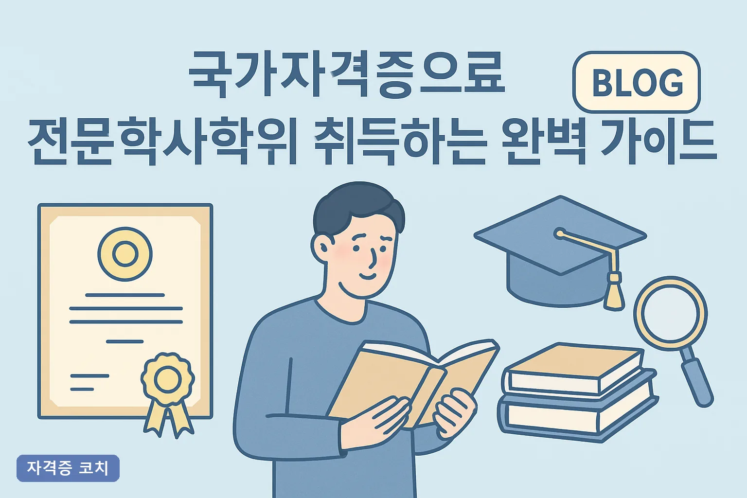 국가자격증으로 전문학사학위 취득하는 완벽 가이드 2026년 학점인정 80학점·비용·기간 총정리