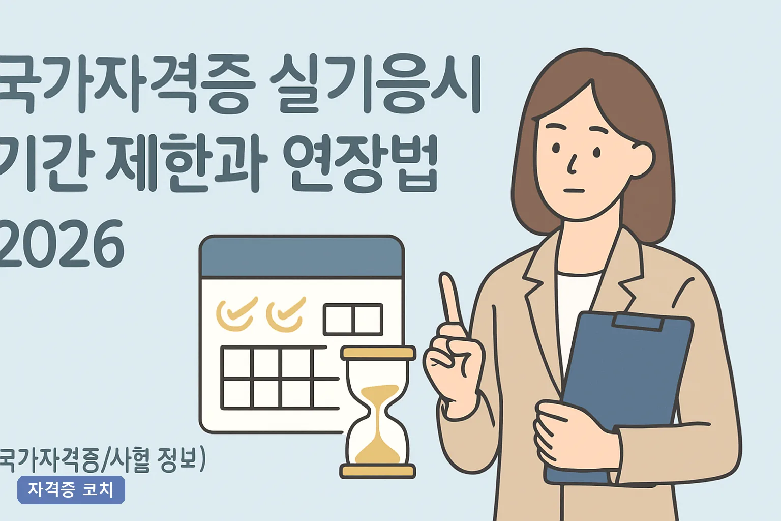 국가자격증 실기응시 기간 제한과 연장법 2026｜필기 합격 2년 유효기간과 연장 신청 총정리