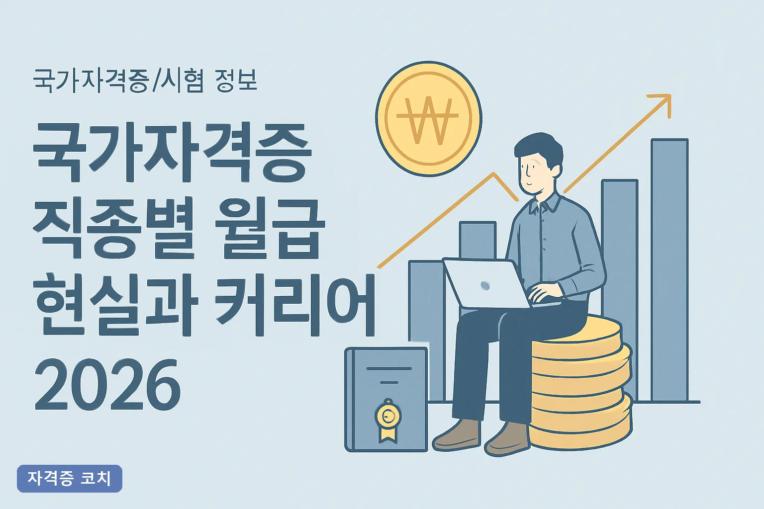 국가자격증 직종별 월급 현실과 커리어 2026 총정리｜연봉표·합격률·전망 완전분석