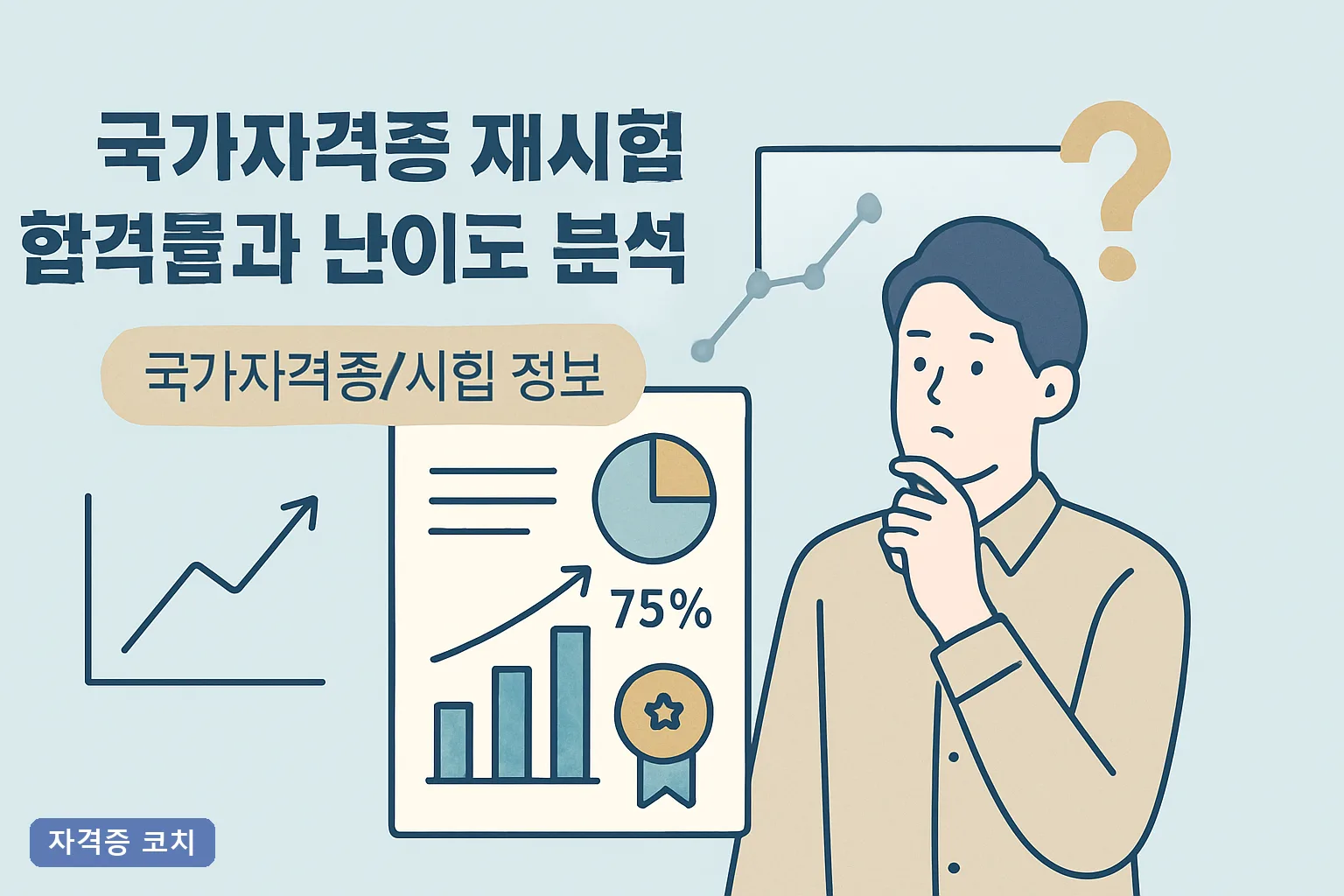 국가자격증 재시험 합격률과 난이도 분석 2026, 종목별 합격률과 부분합격제 재응시 전략 총정리