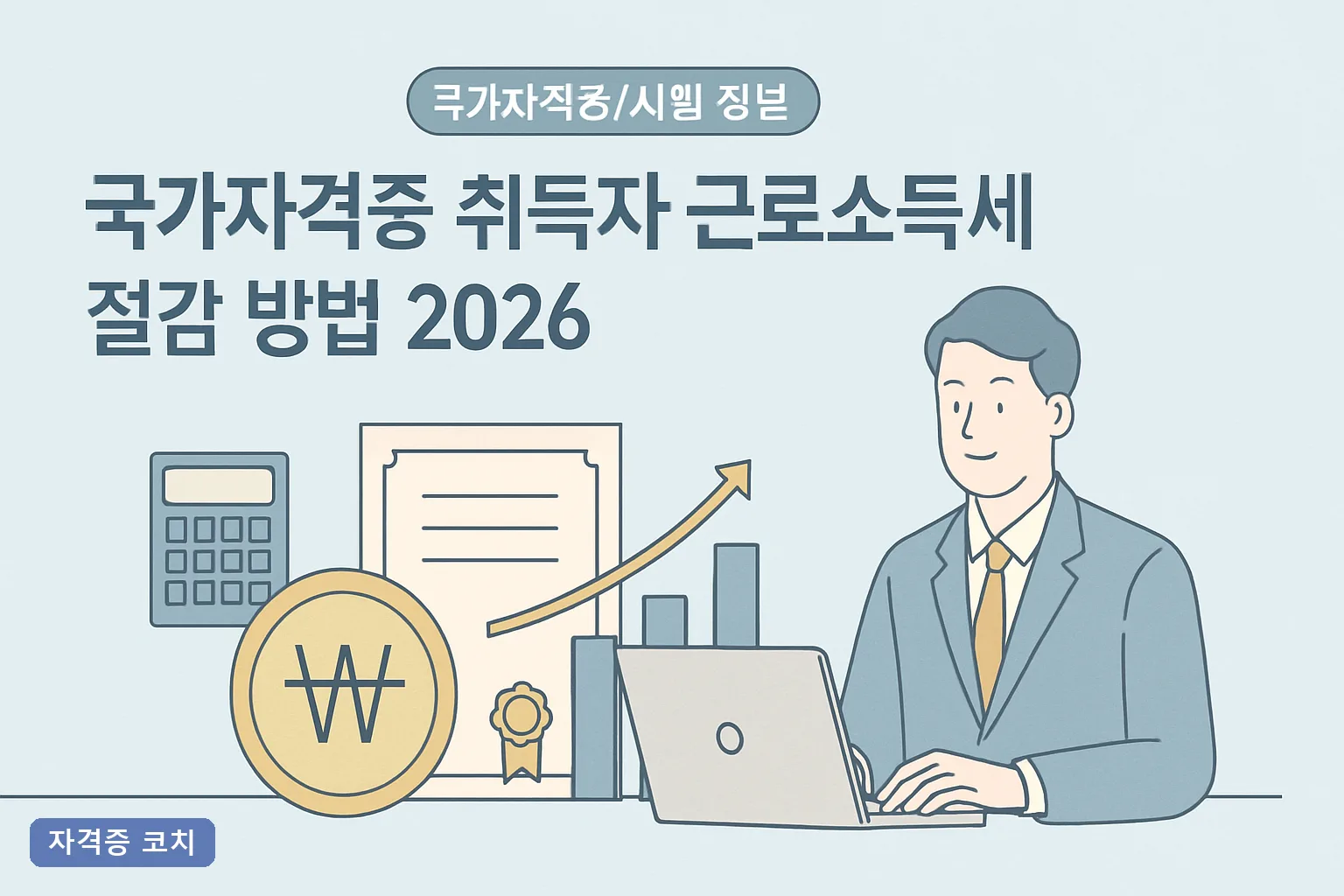 국가자격증 취득자 근로소득세 절감 방법 2026년 세액공제와 자격수당 비과세 총정리