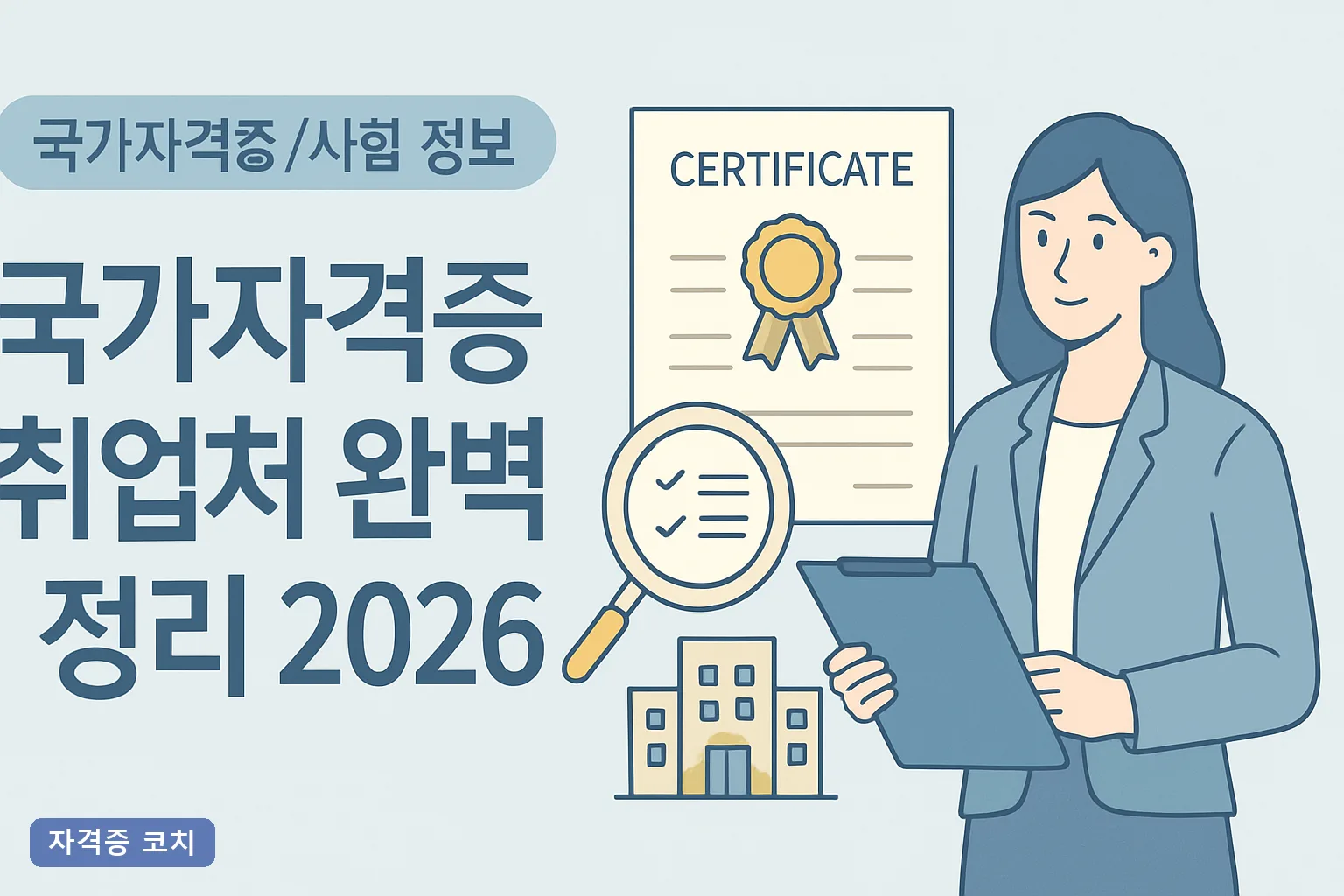 국가자격증 취업처 완벽 정리 2026, 분야별 우대 기업과 가산점·연봉까지 총정리