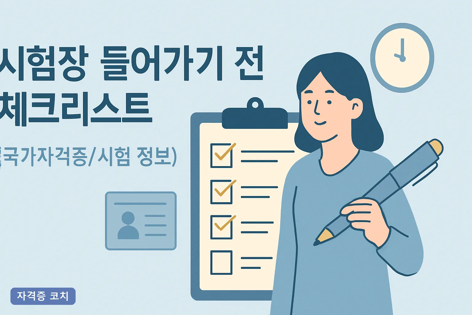 시험장 들어가기 전 체크리스트 2026년 완벽 정리, 준비물부터 OMR 실수 방지까지