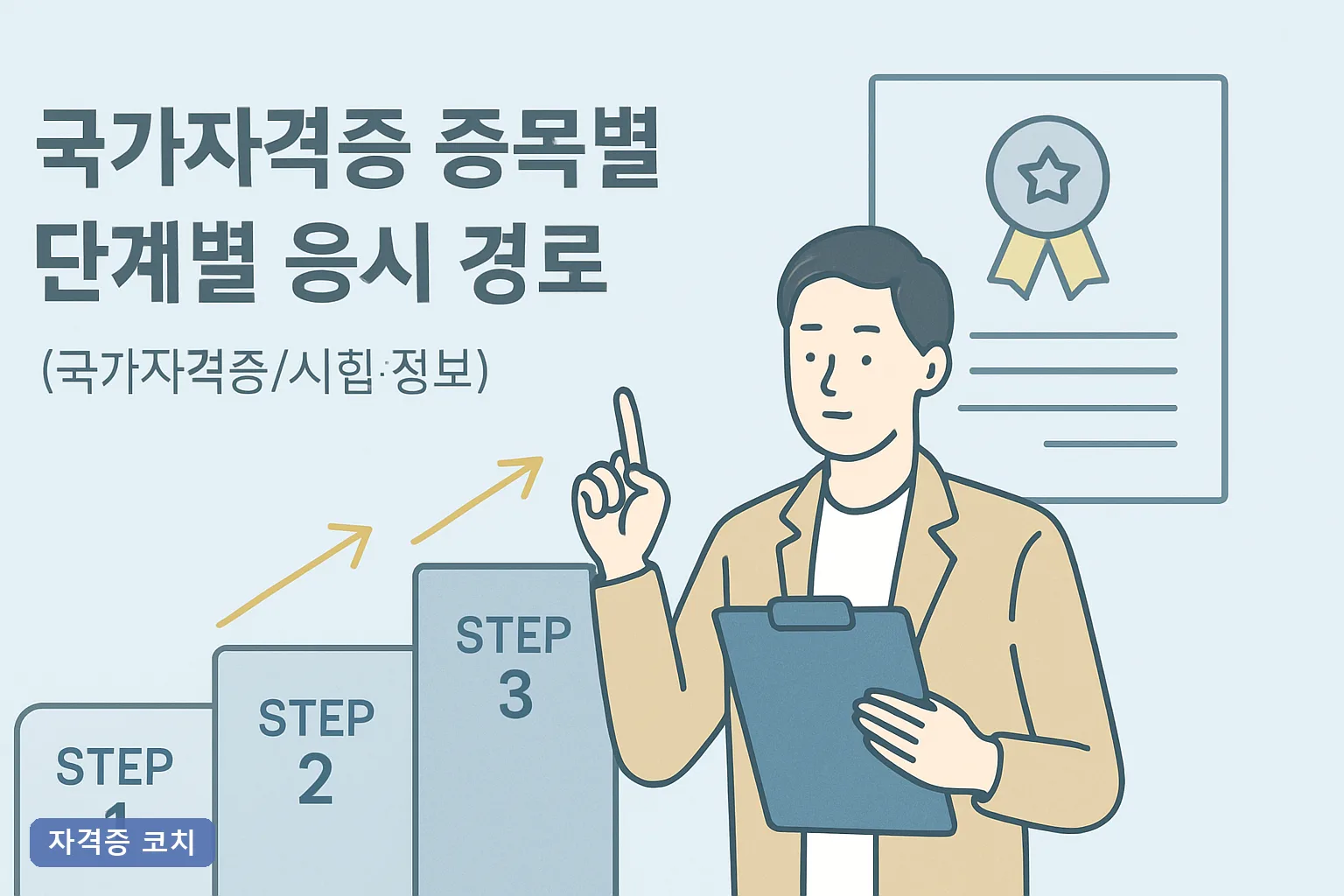 국가자격증 종목별 단계별 응시 경로 2026 완벽 정리｜기능사부터 기사까지 등급별 로드맵