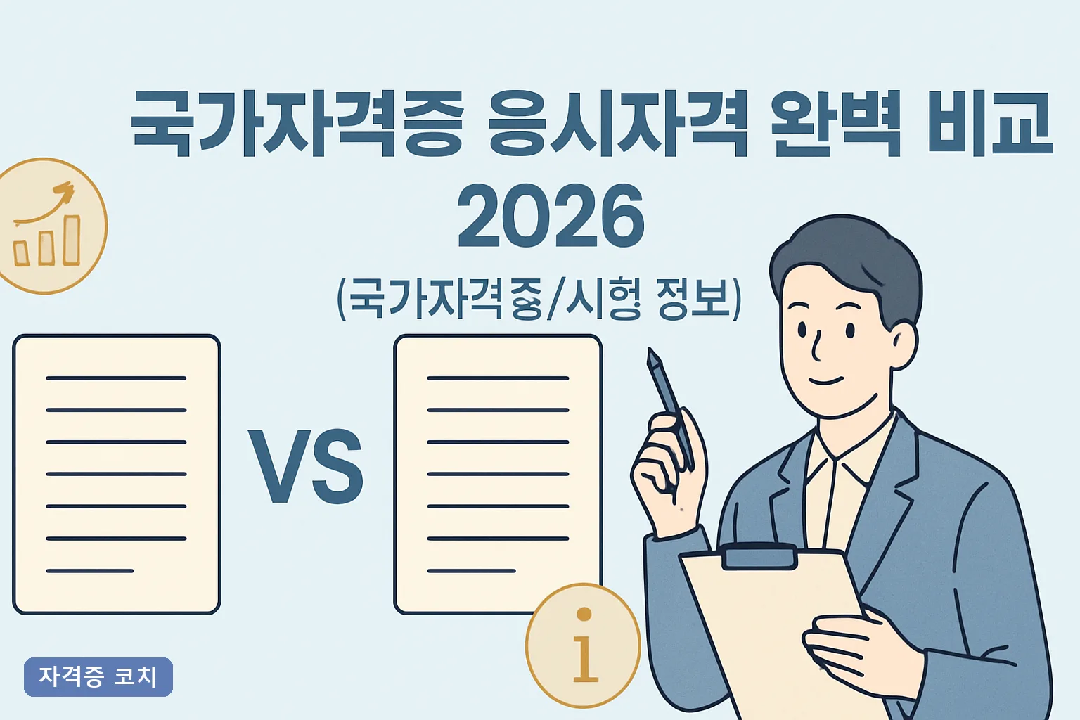 국가자격증 응시자격 완벽 비교 2026｜학력·경력·나이 요건 한눈에 정리