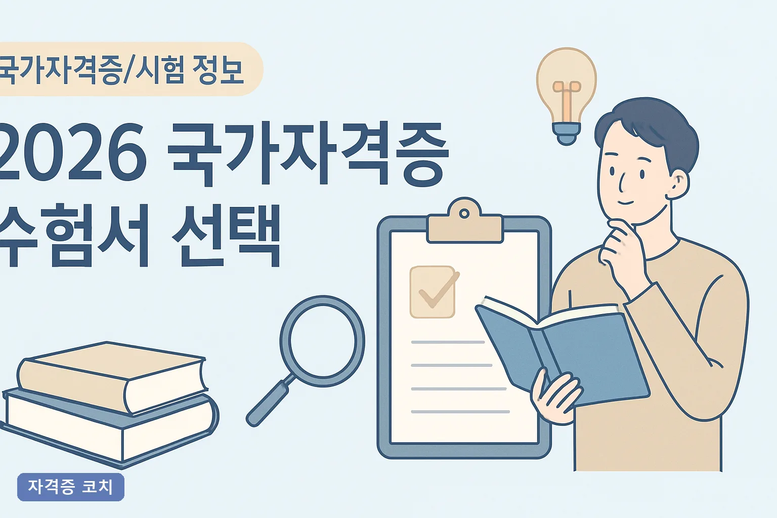 2026 국가자격증 수험서 선택 기준 5가지와 종목별 추천 교재 총정리