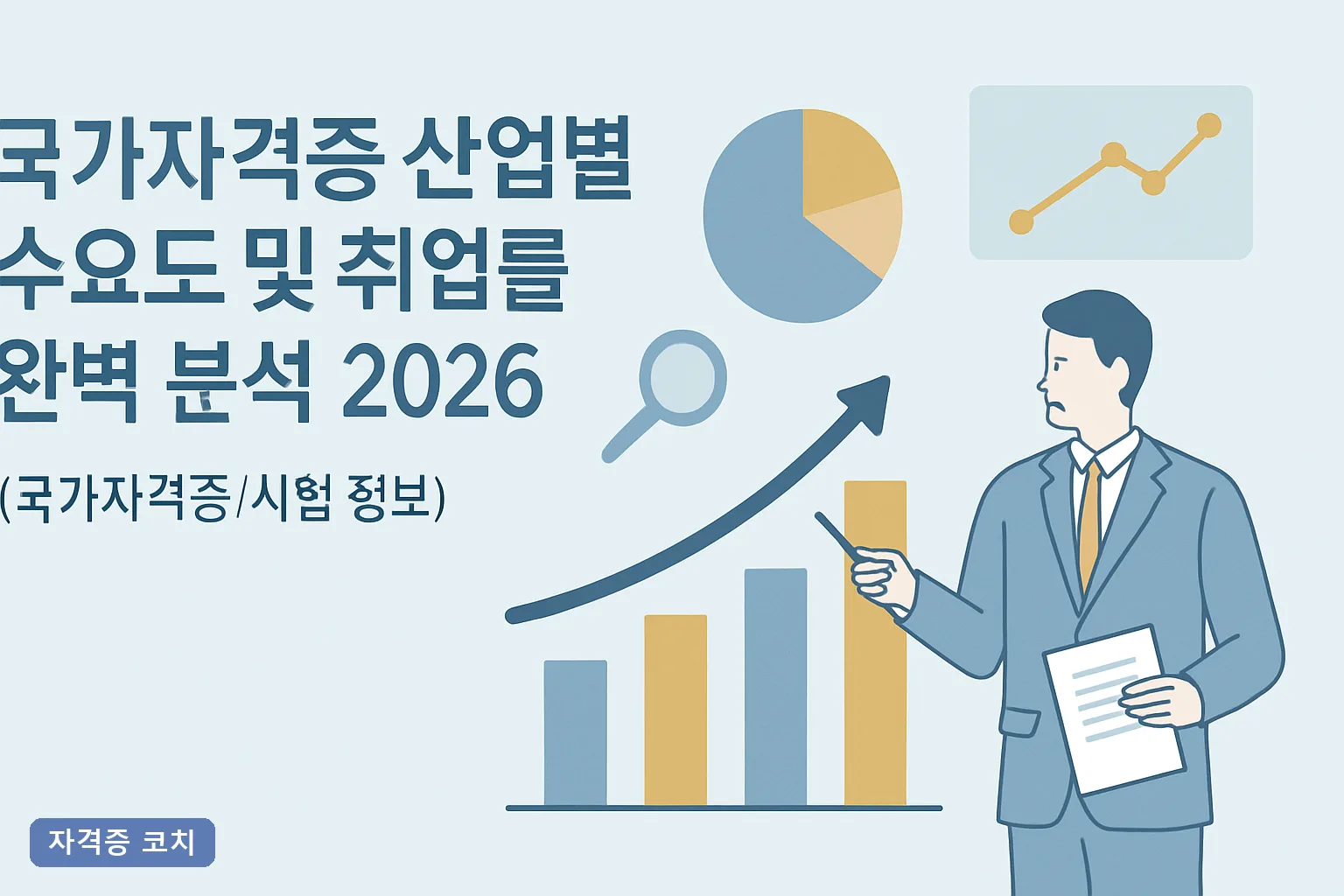 국가자격증 산업별 수요도 및 취업률 완벽 분석 2026, 5대 산업 취업률 순위와 연봉 데이터