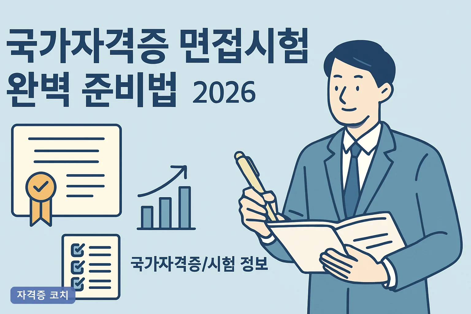 국가자격증 면접시험 완벽 준비법 2026, 합격자 답변법과 유형별 전략 총정리
