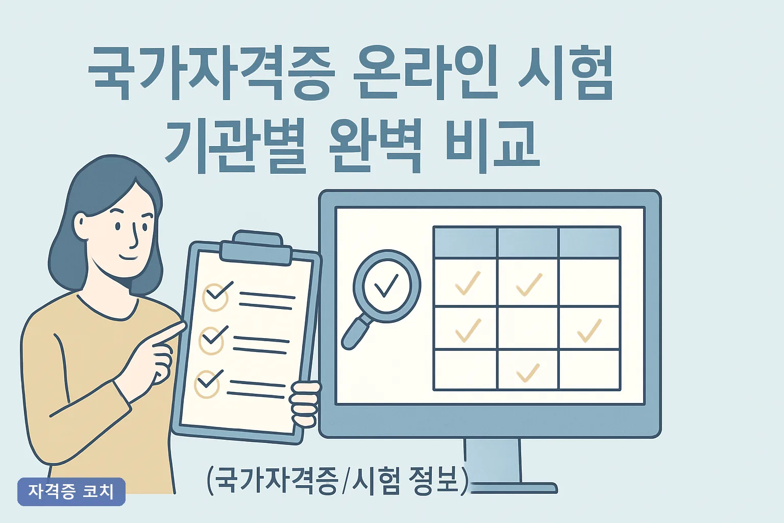 국가자격증 온라인 시험 기관별 완벽 비교 2026년 큐넷·상공회의소 CBT 응시료 절차 총정리