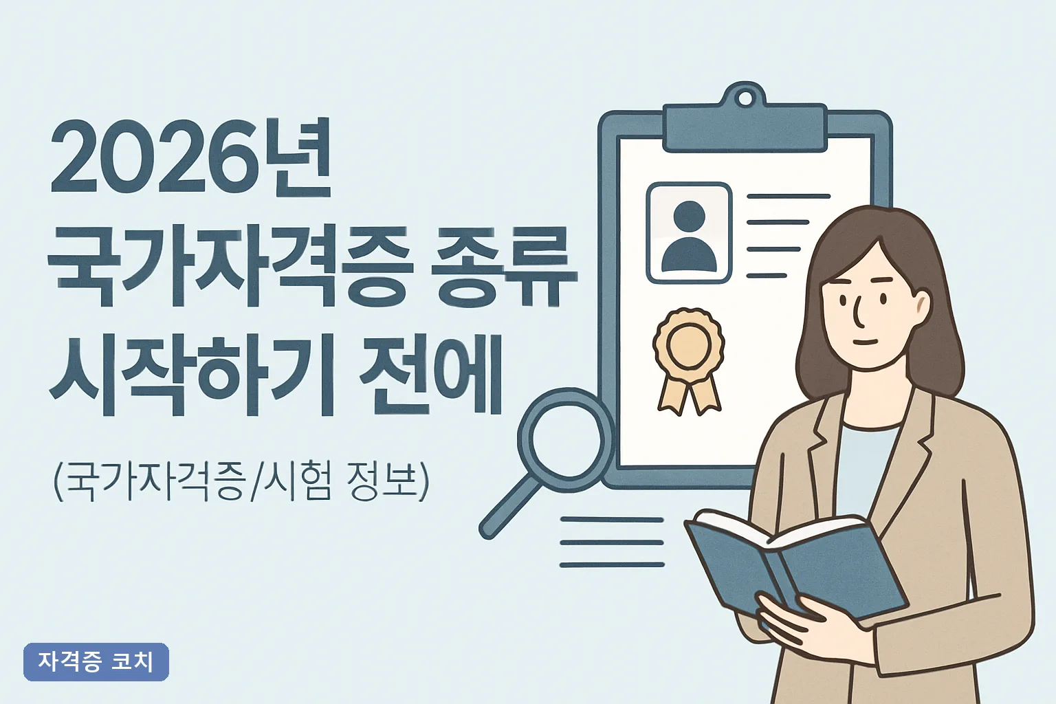 2026년 국가자격증 종류 시작하기 전에 꼭 알아야 할 등급·분야·응시료 총정리